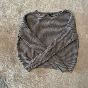 Gray wild fable sweater